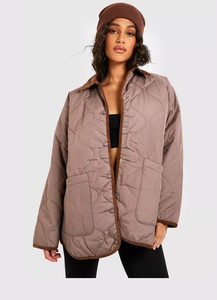 Último modelo 2023, chaqueta de invierno de nuevo diseño acolchada personalizada, impermeable, bombardero, chaquetas acolchadas informales para exteriores para niñas - Product Image 3