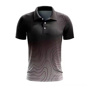 Polos 100% Polyester Tissu Fait Hommes Sublimation Polo Chemise Direct Usine Vente Hommes Sublimation Polo Chemise OEM Service - Product Image 3