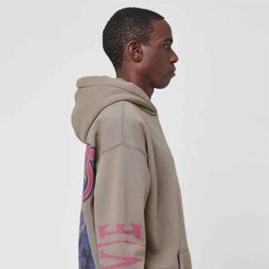 Sudaderas con capucha de algodón pesado con marca personalizada Unisex estilo urbano OEM ODM Streetwear para hombres a granel - Product Image 3