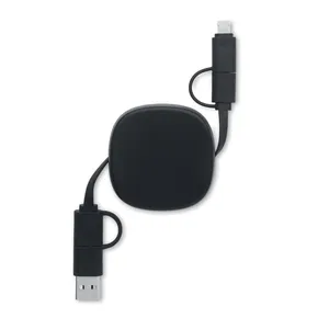 Câble de charge rétractable personnalisé LINE USB Gadgets promotionnels - Product Image 5