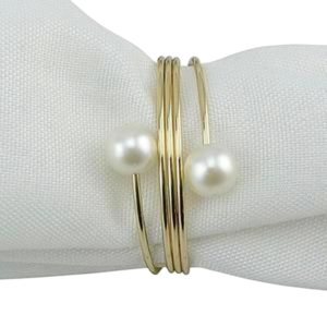 Anillos de Servilleta Metálicos con Diseño de Hoja y Brillo Dorado para Decoración de Mesa en Hogares, Bodas, Banquetes, Hoteles - Product Image 5