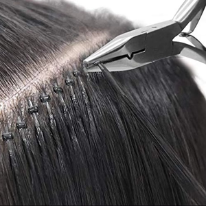 Pince de pose et de retrait pour extensions capillaires à nouer à la main, argent et rose, fabriquée par MIANBRO ENTERPRISES - Product Image 5