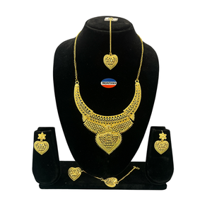 Trendy Alloy Necklace <b>Set</b> with Multi-Layered Chains and <b>Crystal</b> Drops Modern Jewelry <b>Set</b> for Women Ideal for Evening Gowns - Product Image 1