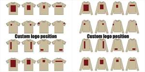 T-shirt ample en coton lourd pour homme, col rond, streetwear, blanc, imprimé, broderie, personnalisation de la marque - Product Image 4