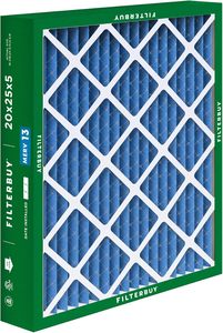 Filtro de Aire Filterbuy 20x25x5 MERV 13 Defensa Contra Humo y Alergias (Paquete de 2) - Product Image 5