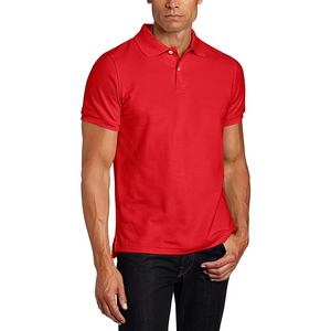 Personalizado de los hombres de verano 100% de algodón para la camisa de polo Turn-Down Collar de manga corta de color sólido de tamaño europeo de fabricación directa - Product Image 1