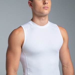 Maillot de cyclisme imprimé léger pour hommes sans manches Rashguard respirant Fitness Activewear Workout Bike Riding Apparel - Product Image 6