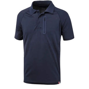 Precio al por mayor de los hombres de impresión personalizada sólido poliéster/algodón transpirable de secado rápido pesado de gran tamaño Golf para camisas de punto - Product Image 2