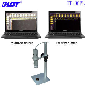 5MP <span class=keywords><strong>USB</strong></span>偏光デジタル顕微鏡 1-500X 長距離ズームフォーカス 遠距離作業範囲 40-50mm OLEDディスプレイ IP53 BGA/PCBテスト - Product Image 3