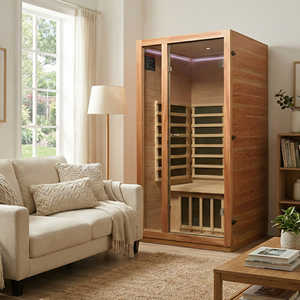 USA Warehouse Hot Sales Electric Low EMF Infrared Sauna Room Cabinet Hemlock Wood Modern Eco Friendly Wellness Factory Direct - Product Image 1