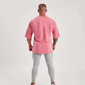 เสื้อยืดสไตล์สตรีทไซส์ใหญ่พิเศษทำจากผ้าฝ้าย100% หนา220กรัมพิมพ์ลายตัวอักษรสำหรับแบรนด์ - Product Image 6