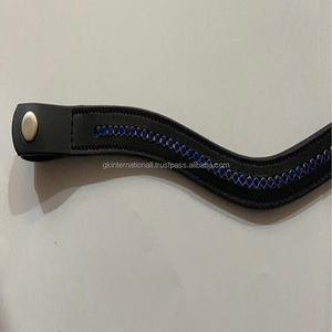 อุปกรณ์เสริมสำหรับม้าคุณภาพสูงผลิตในอินเดียสายรัดหนังคิ้วม้าเปล่าออกแบบมาพร้อมคริสตัลตรา1แถวระยิบระยับ - Product Image 6