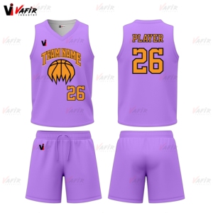 Maillot de basket-ball réversible 100% polyester imprimé personnalisable personnalisé respirant antibactérien entraînement à séchage rapide - Product Image 6