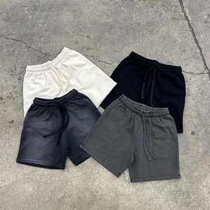 Pantalones cortos vintage de algodón 100% de alta calidad para hombre, pantalones cortos de algodón en blanco para hombre, pantalones cortos informales de rizo francés - Product Image 3
