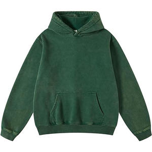 Jersey con capucha de gran tamaño para hombre, sudadera con capucha de algodón de felpa transpirable de peso pesado Vintage, perfecta para ropa de calle - Product Image 1