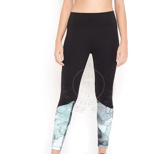 Leggings de sport à taille haute fabriqués en usine, leggings de yoga solides, compression serrée, push-up, pantalon pour femmes, respirant, séchage rapide - Product Image 1