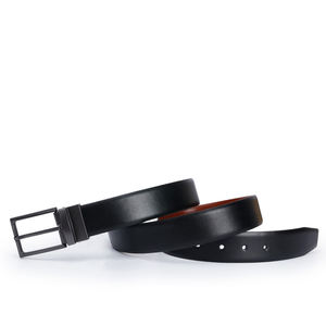 Ceintures en cuir véritable réglables de luxe pour hommes en gros fabriquées en usine, décontractées souples avec boucle en acier du Pakistan - Product Image 2