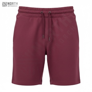 Shorts cargo en dentelle unie pour hommes en gros, taille élastique, respirant, confortable, tissu en coton éponge, streetwear décontracté pour hommes, été - Product Image 1