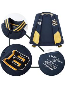 New Fashion <b>Low</b> Price Mens Bomber Jackets Baseball Classic <b>Top</b> Winter Outwear Varsity Jacket - Product Image 3