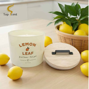 ขี้ผึ้งถั่วเหลืองใบมะนาวของตกแต่งบ้านหรูหราและสดชื่น - Product Image 2