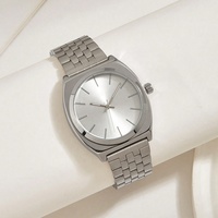 Montres à quartz élégantes en acier inoxydable de haute qualité avec logo personnalisé, montres-bracelets de luxe pour femmes, montre en or pour femmes