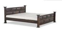 Lit pliant de luxe moderne en bois massif de mangue avec rangement intégré, taille complète, prix direct usine, haute qualité, pour chambre principale, vente en gros MA2395