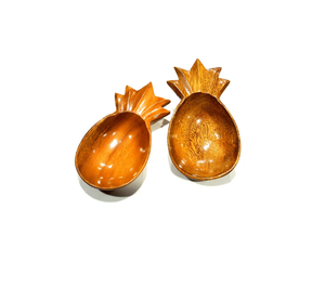 Bol en bois d'acacia en forme d'ananas naturel de haute qualité 25x11x5 cm pour le stockage de gâteaux aux fruits vaisselle ou ustensiles de cuisine - Product Image 2