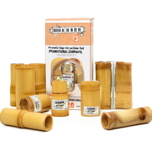 Borraccia Personalizzata in Acciaio e Bambù per Colonia - Gadget Promozionale per Bevande - Product Image 2