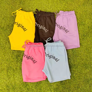 ปรับแต่งกางเกงขาสั้นผู้ชายสไตล์สั้นแบบหลวมเข่าของคุณเองกางเกงขาสั้นราคาขายส่งทําจากผ้าฝ้ายขนแกะสวมใส่ถนน - Product Image 1