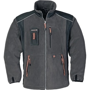 Veste en polaire TERRATREND gris foncé/noir/orange pour le camping en plein air et l'utilisation avec des meubles - Product Image 1