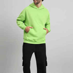 Logotipo personalizado de fábrica con capucha Vintage Streetwear sudaderas con capucha 100% algodón de secado rápido transpirable serigrafía frontal temporada de invierno - Product Image 2