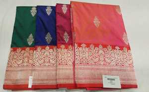 Saris clásicos de seda pura Handloom 100%, cortinas indias hechas a mano auténticas, Ropa Étnica para mujeres, perfectos para celebraciones de bodas - Product Image 6