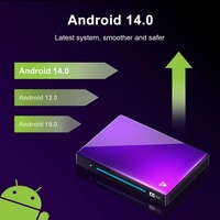 Venta caliente fuerte 8K Android TV Box 2025 4K 8GB RAM 128GB ROM Android 14 Amlogic S905X4 Control de voz Reproductor multimedia