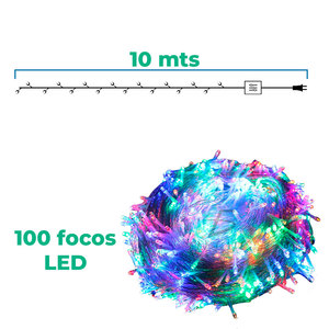10 Metri di Catena Luminosa LED RGB con Corpo in Plastica, Illuminazione Magica per Ambienti - Product Image 2