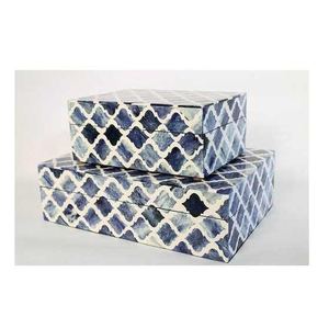 Artisan Bone Inlay Jewelry Box for Rings & Earrings Handmade Luxury Storage Box for Gifting Handcrafted Jewelry Box - Product Image 5