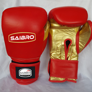Vente chaude Muay Thai Compétition Gants D'entraînement Réglable Dragonne Gants De Poinçonnage En Cuir Synthétique Poignées - Product Image 1