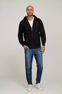 Sudaderas con capucha de lana para hombres Sudadera con capucha Essentials de manga larga Sudaderas de entrenamiento atlético activo de algodón para hombres - Product Image 3