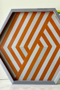 Dessous de verre faits à la main en résine et bois pur 100% plateaux de service de taille personnalisée pour cuisine maison jardin utilisation de table pour le stockage des aliments - Product Image 2