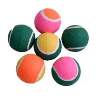 Balle de Tennis en caoutchouc avec Logo imprimé personnalisé, matériau écologique, balles de dressage pour chiens, balle Interactive pour animaux de compagnie