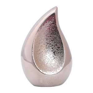 White Pearl Pet Teardrop Aluminio Cremación Urna para cenizas - Product Image 4