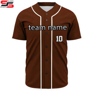 Camiseta de Béisbol Deportiva Unisex Personalizada al por Mayor con Logotipo Sublimado, Transpirable, Talla Grande - Product Image 3