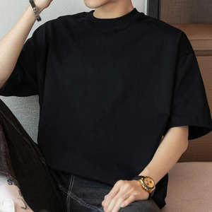 Camiseta de manga corta cómoda informal para hombre 100% algodón cuello redondo estilo juvenil con patrón de letras - Product Image 5