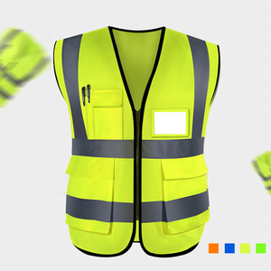 Gilet de sécurité réfléchissant personnalisé du fabricant Veste réfléchissante 100% polyester Gilet réfléchissant de sécurité haute visibilité - Product Image 4