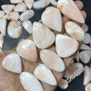 Cabochon de pierres précieuses en quartz rose naturel scolecite cristal poli de forme mixte et de toutes tailles pour la fabrication de bijoux - Product Image 1