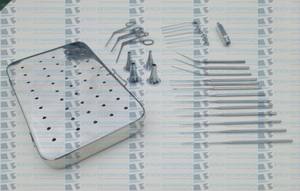 ชุดเครื่องมือผ่าตัดขน myringotomy ทำจากสเตนเลส29ชิ้นเครื่องมือผ่าตัดแบบแมนนวลจมูกจมูกและทรวงอก - Product Image 4