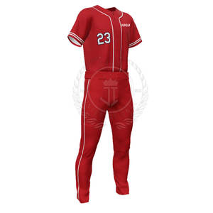 Último Diseño, Nuevo Estilo, Conjuntos de Uniformes de Béisbol Transpirables, Calidad Premium, Color Sólido, Colores Personalizados para Venta en Línea - Product Image 4