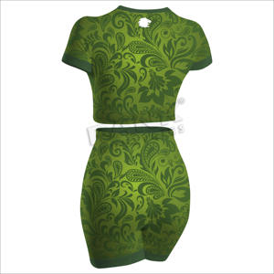 Conjunto de pantalones cortos de mujer de algodón servicio OEM Impresión de logotipo personalizado conjunto de pantalones cortos de gran oferta para mujer - Product Image 2