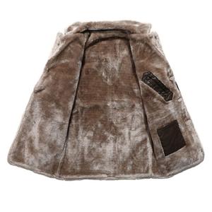 Veste d'hiver en cuir véritable pour hommes, veste épaisse en toile à col rabattu, imperméable et écologique, pour la vente en gros - Product Image 5