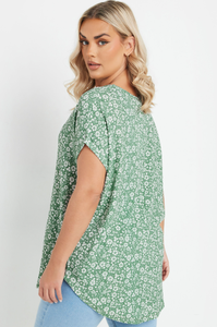 Camiseta de algodón personalizada Floral de tendencia caliente para mujeres de talla grande estilo casual de alta calidad OEM/ODM calidad al por mayor Bangladesh - Product Image 3