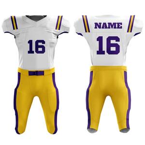 Vente chaude Dernière conception Uniforme De Football Américain Respirant Plus Size avec Manches Courtes Prix - Product Image 4